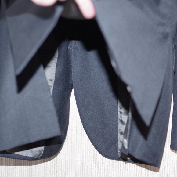 Vitale Barberis Canonico Cartella Charcoal Wool  Button Vents blazer Italy sz.50 - Picture 7 of 8